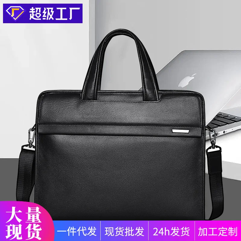 Men's Luxury Leather Messenger Bag