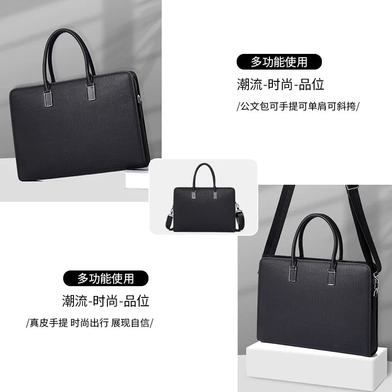 Men's Leather Messenger Bag