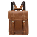 Men's Leather Rolling Backpack