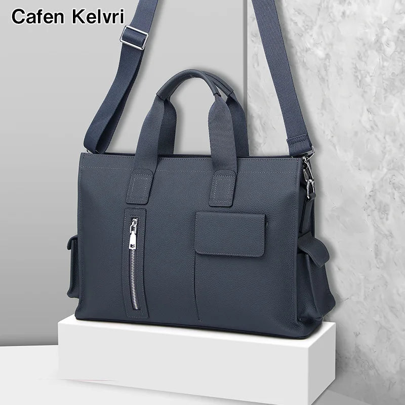 Men's Genuine Leather Messenger Bag