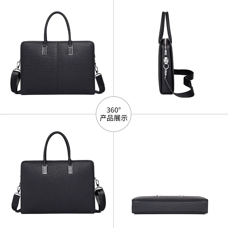 Men's Leather Messenger Bag