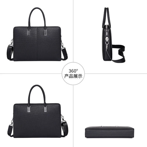 Men's Leather Messenger Bag