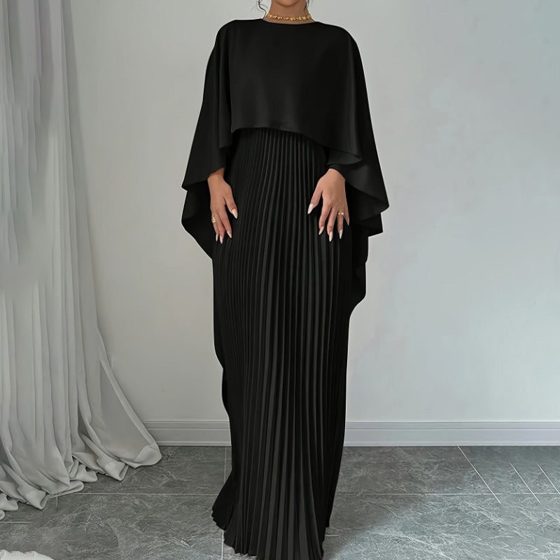 Bonisplus.com Elegant Unique Pressed Pleat Irregular Dress