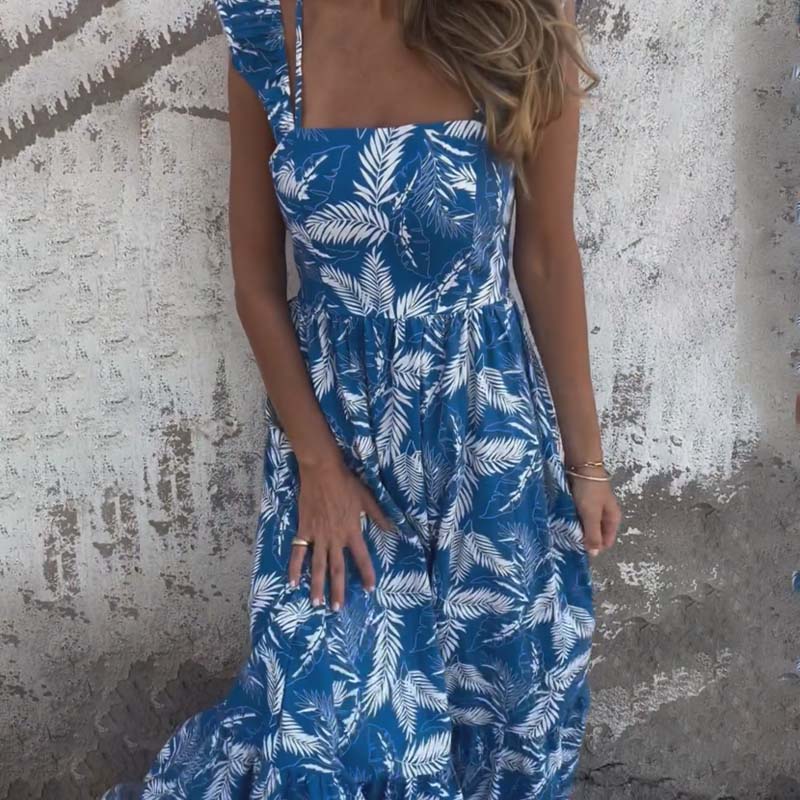 bonisplus.com Women's Printed Sleeveless Maxi Dress - Unique & Stylish