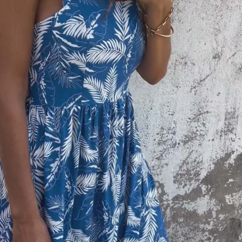 bonisplus.com Women's Printed Sleeveless Maxi Dress - Unique & Stylish